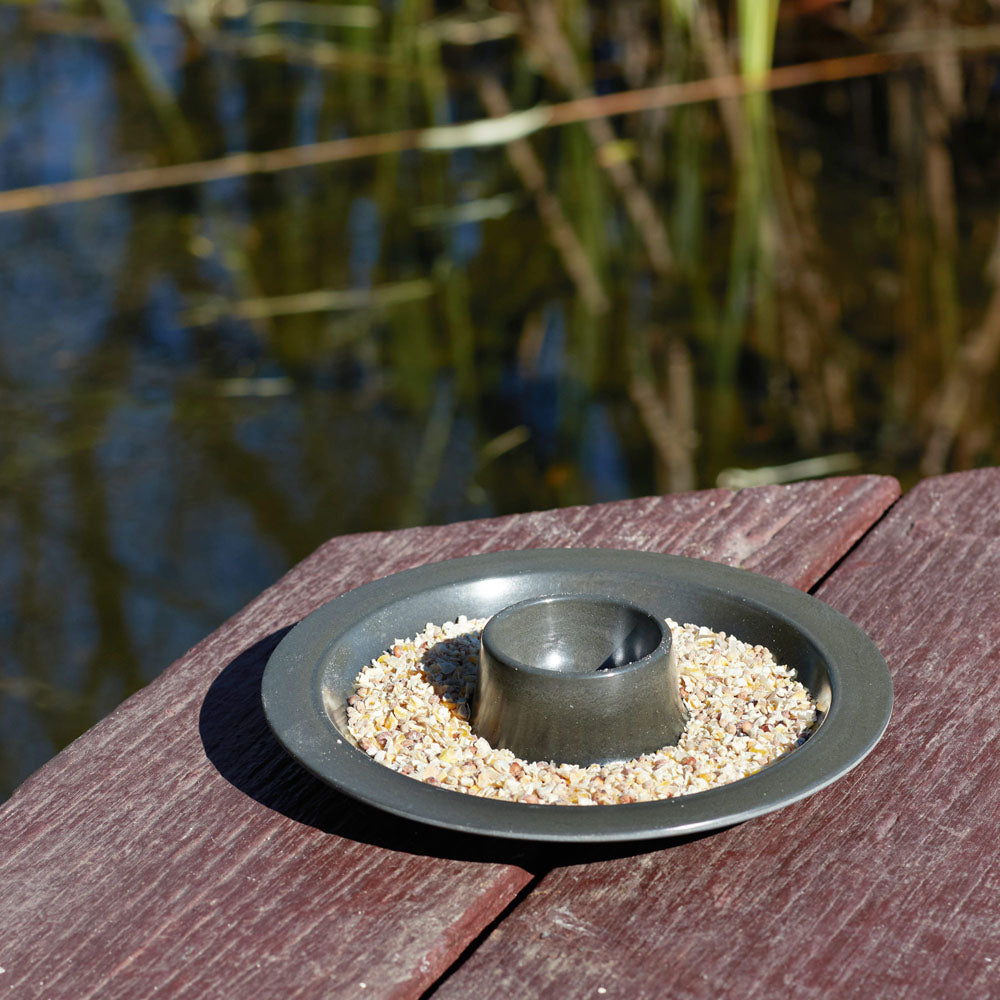 Grey Feeder Tray Ø16.5x3cm