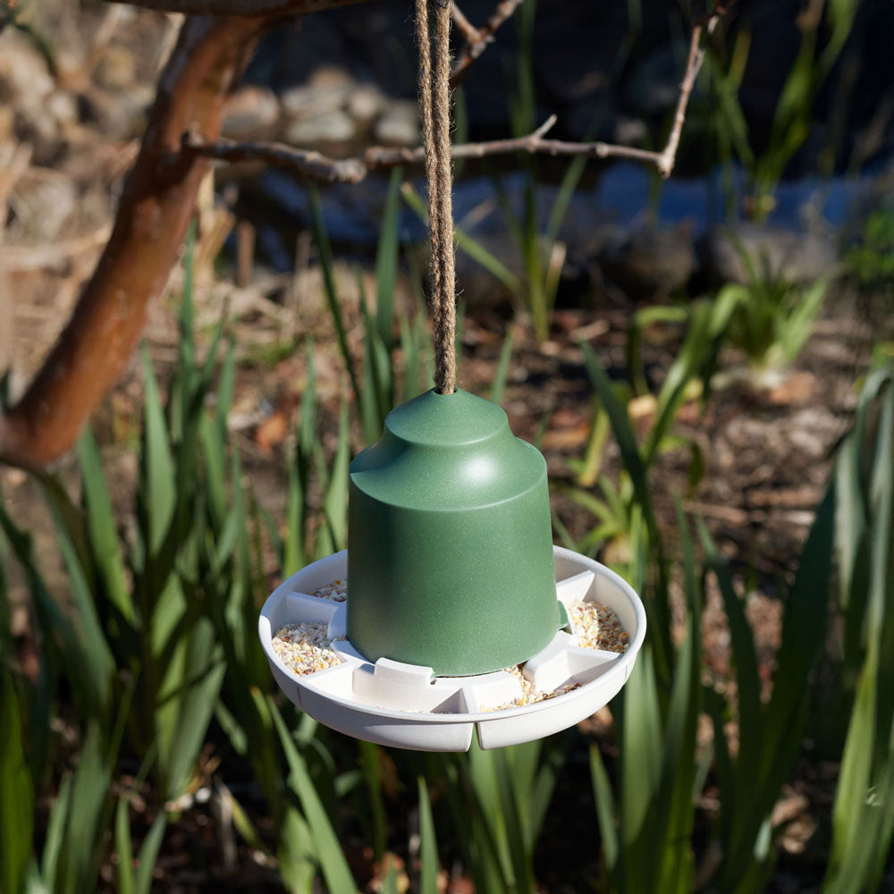 Green Silo Bird Feeder Ø18x14cm