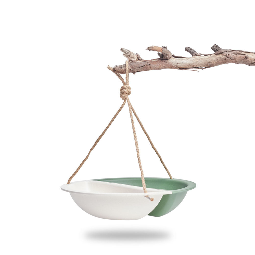 Hanging Half-Moon Bird Feeder Ø27x6cm