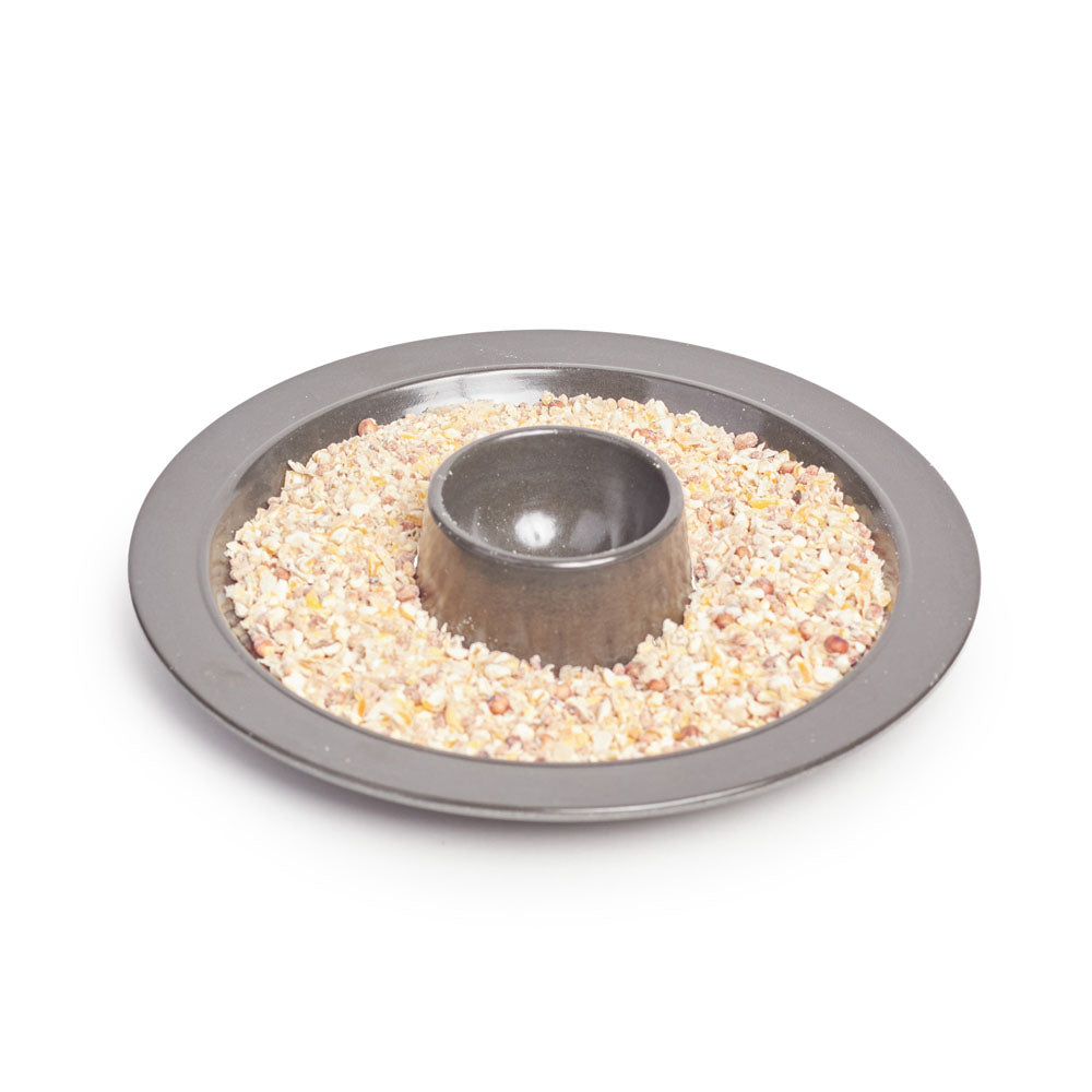 Grey Feeder Tray Ø16.5x3cm