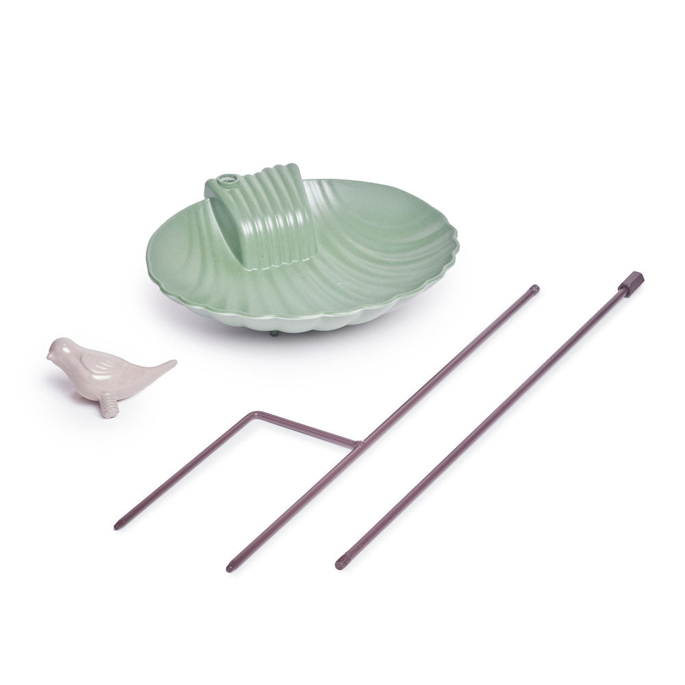 Green Shell Stake Feeder Ø18.5x6cm