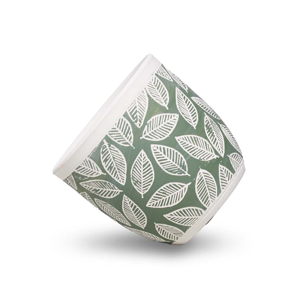 Green Leaf Planter S Ø10.5x10cm