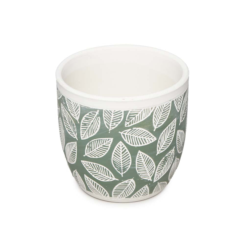 Green Leaf Planter S Ø10.5x10cm