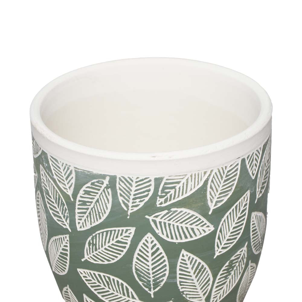 Green Leaf Planter S Ø10.5x10cm