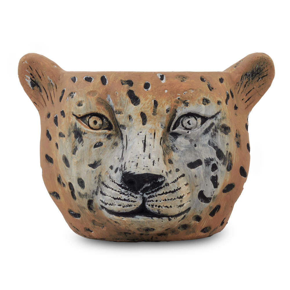 Leonard The Leopard Pot 15.5X14.5X11Cm