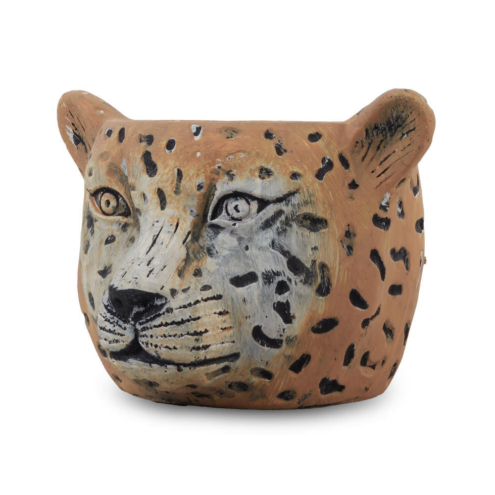 Leonard The Leopard Pot 15.5X14.5X11Cm