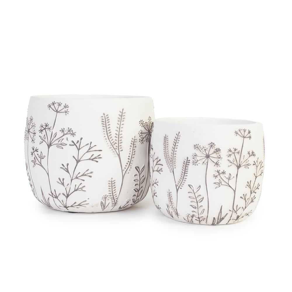 Botanical Sketch Planter Ø15.5x13cm