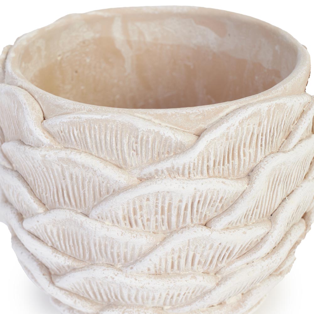 Sandstone Wave Planter Ø16.5x13cm