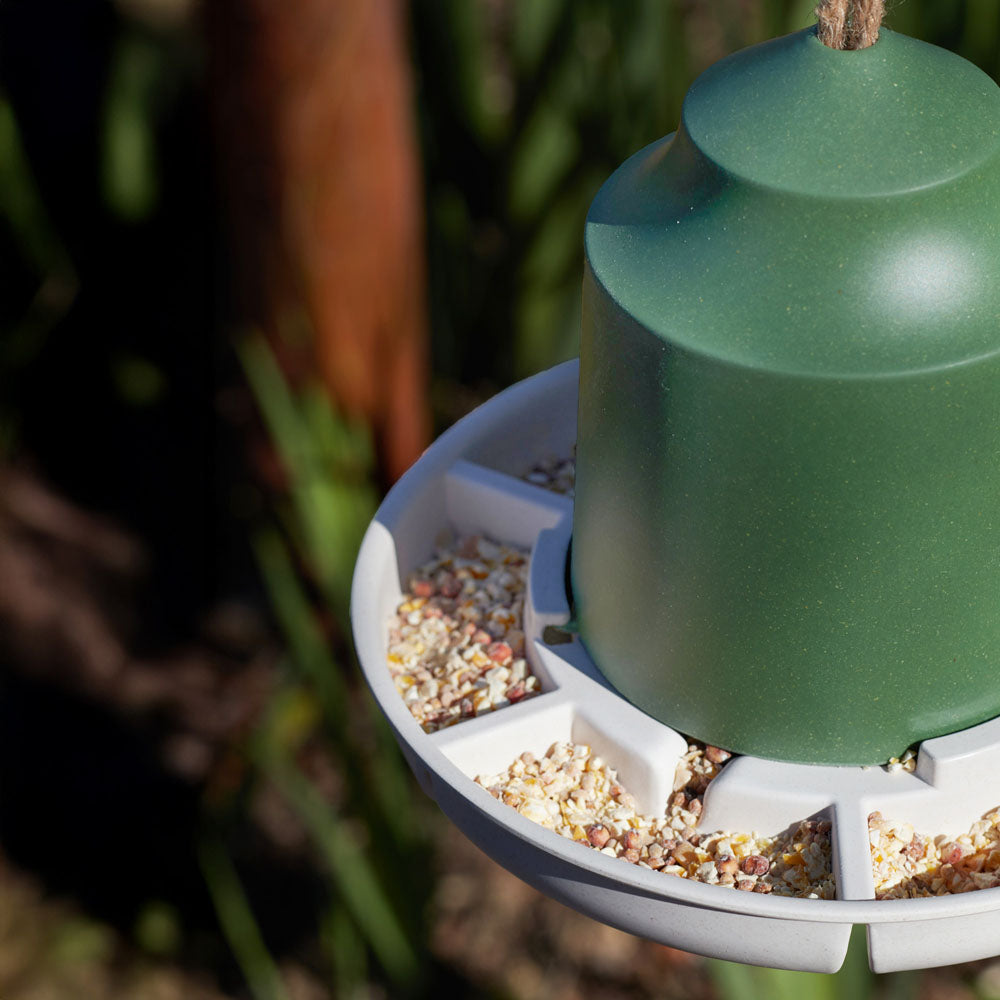 Green Silo Bird Feeder Ø18x14cm