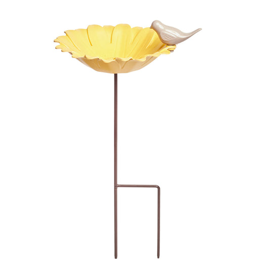 Yellow Daisy Stake Feeder  Ø20x4.5cm
