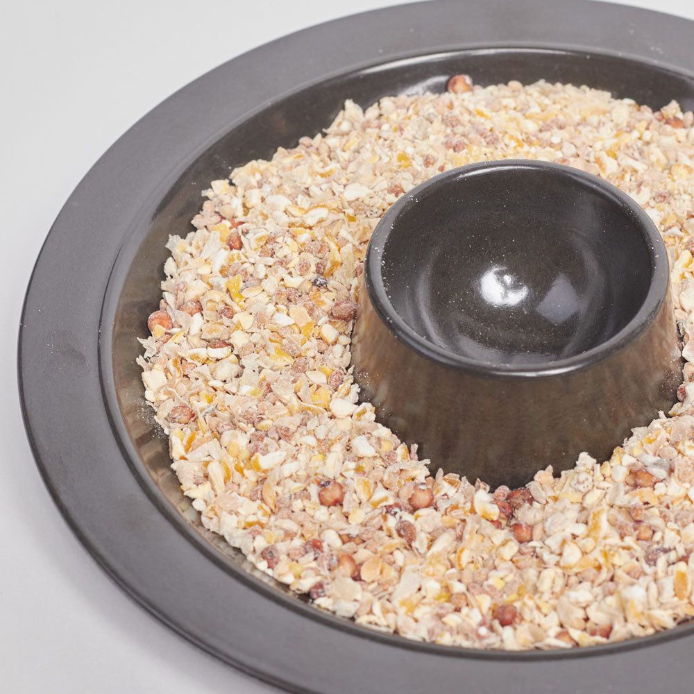 Grey Feeder Tray Ø16.5x3cm