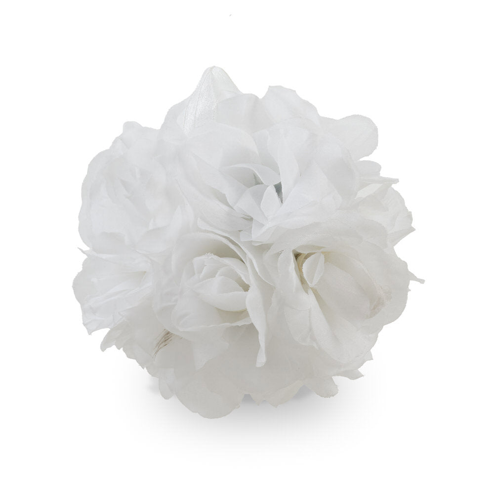 Rose Ball White 14Cm