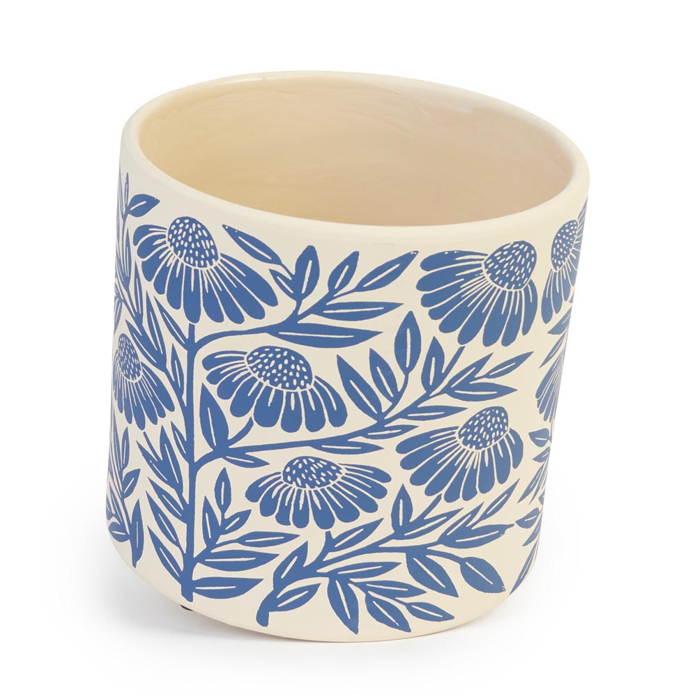 Blue Flower Pot Ø16.5x15cm