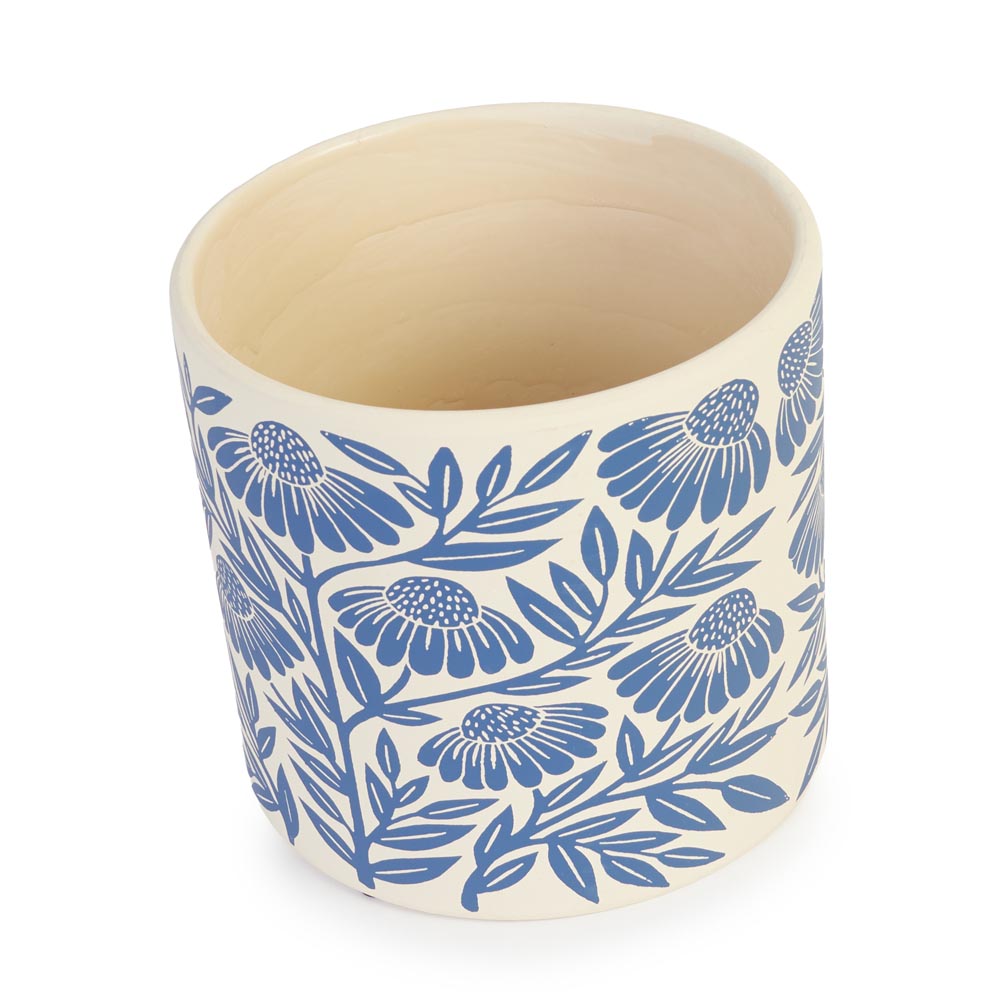 Blue Flower Pot Ø16.5x15cm