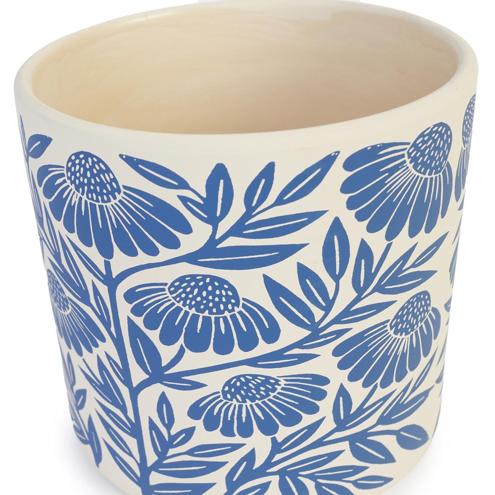 Blue Flower Pot Ø16.5x15cm