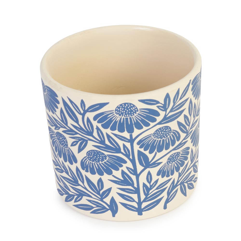 Blue Flower Pot Ø13.5x12.5cm