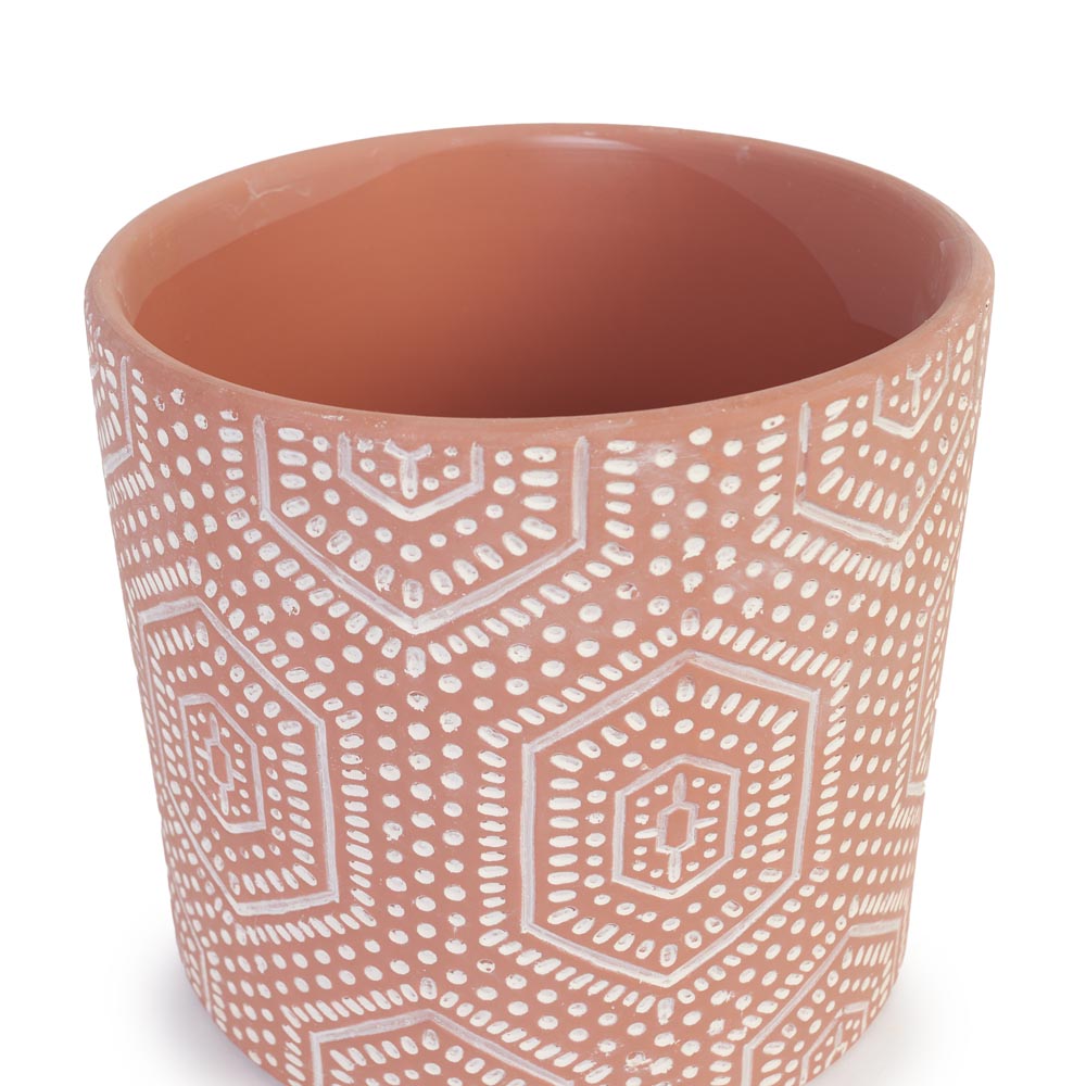 Sahara Geo Pot Ø17x15.5cm