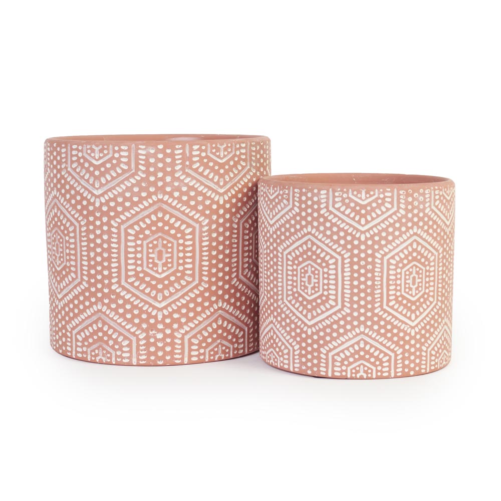 Sahara Geo Pot Ø17x15.5cm