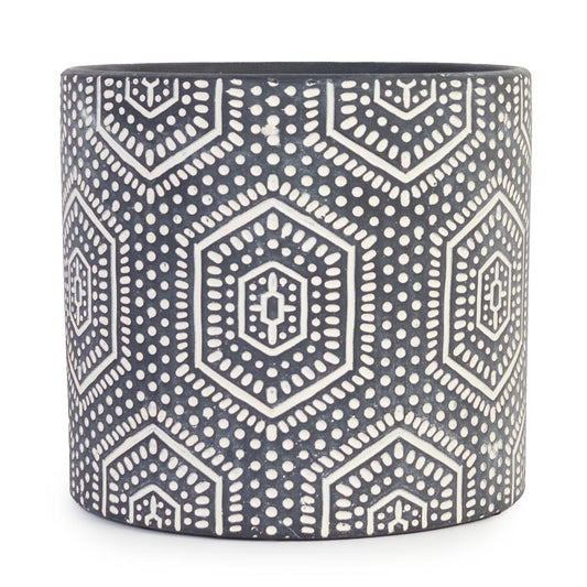 Midnight Geo Pot Ø17x15.5cm