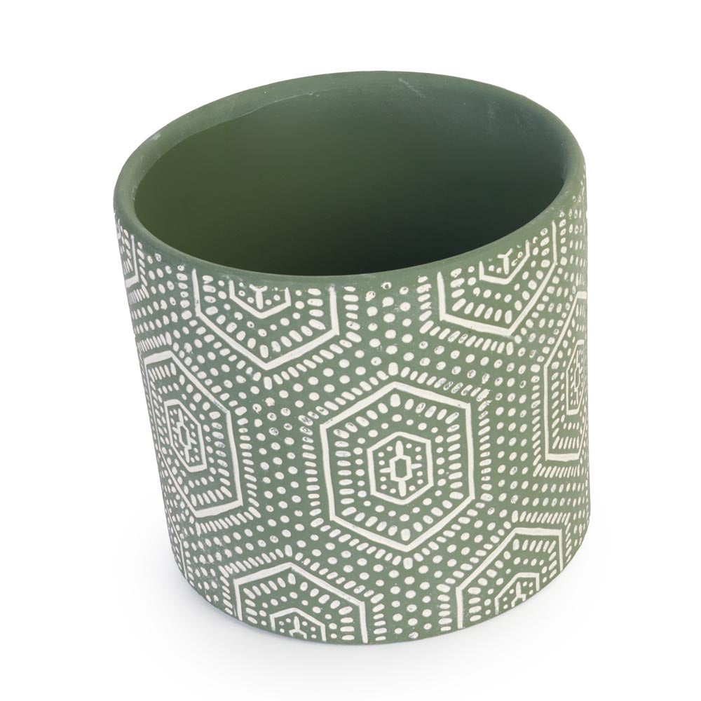 Forest Geo Pot Ø17x15.5cm