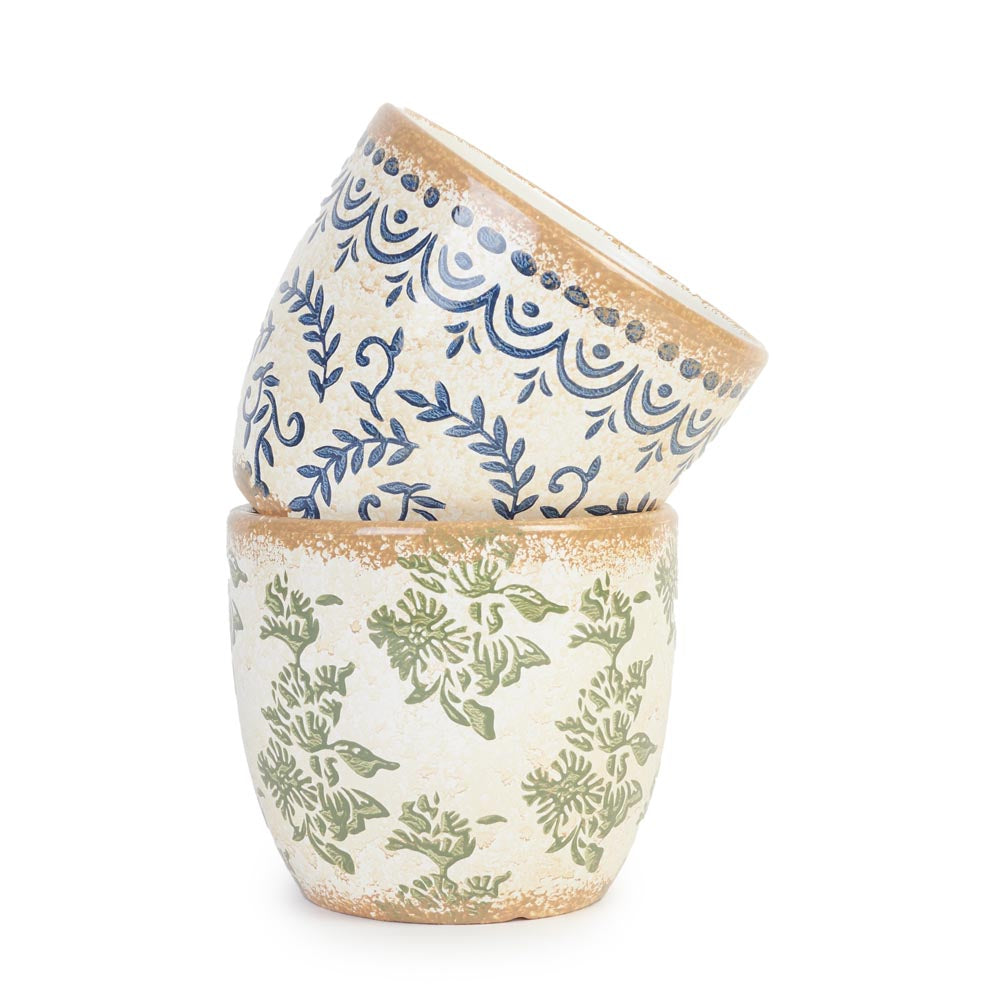 Tuscan Azure Pot Ø14x12cm