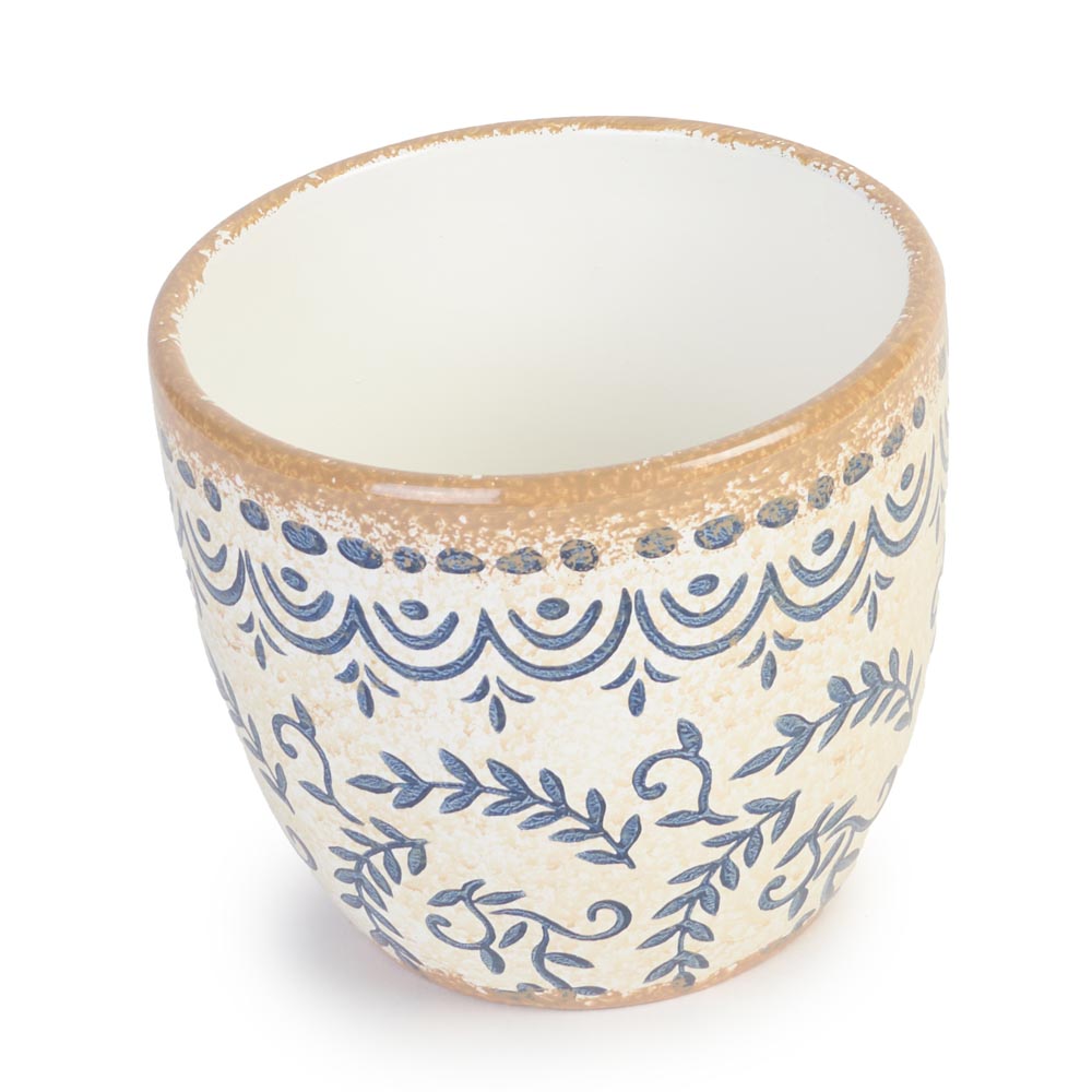 Tuscan Azure Pot Ø14x12cm