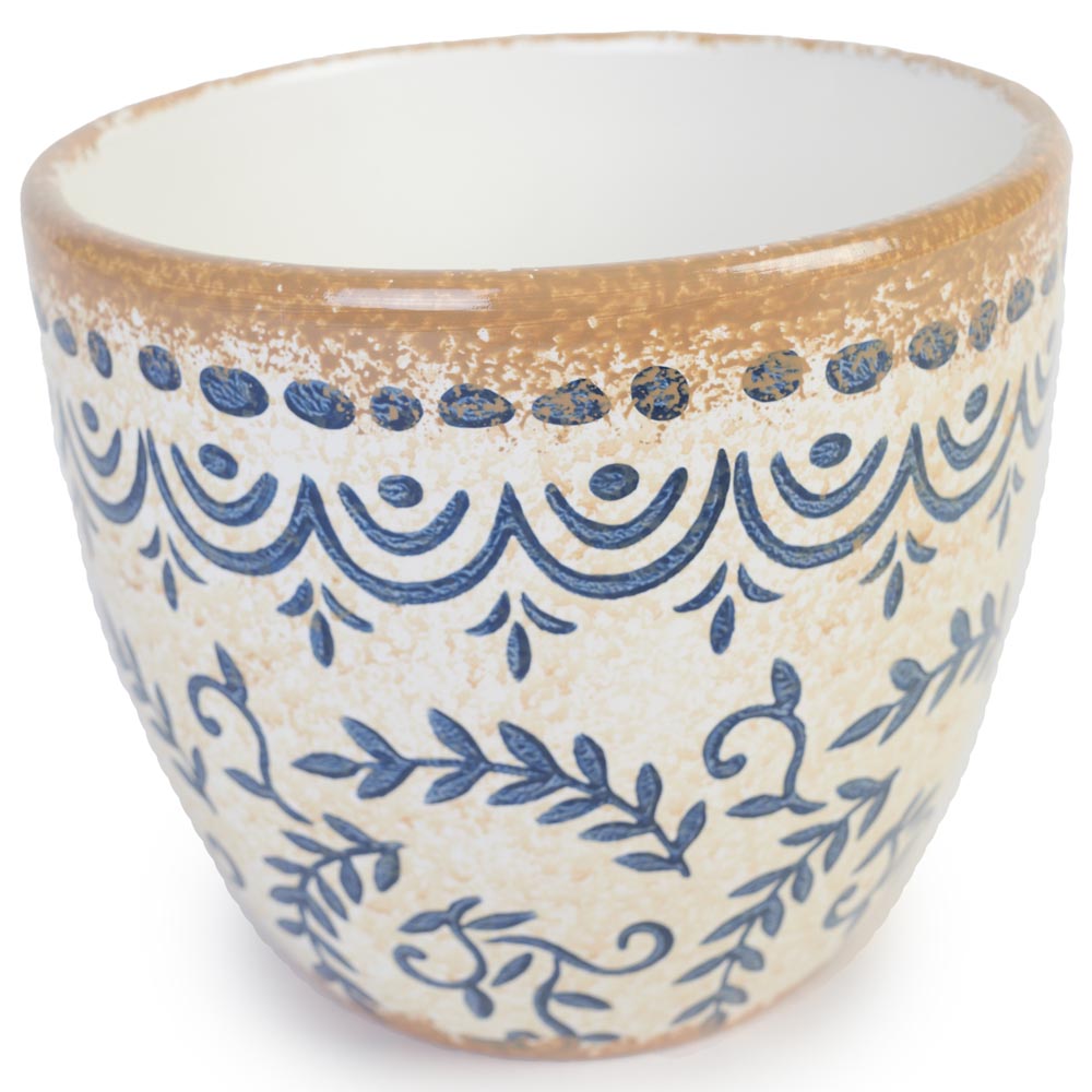 Tuscan Azure Pot Ø14x12cm