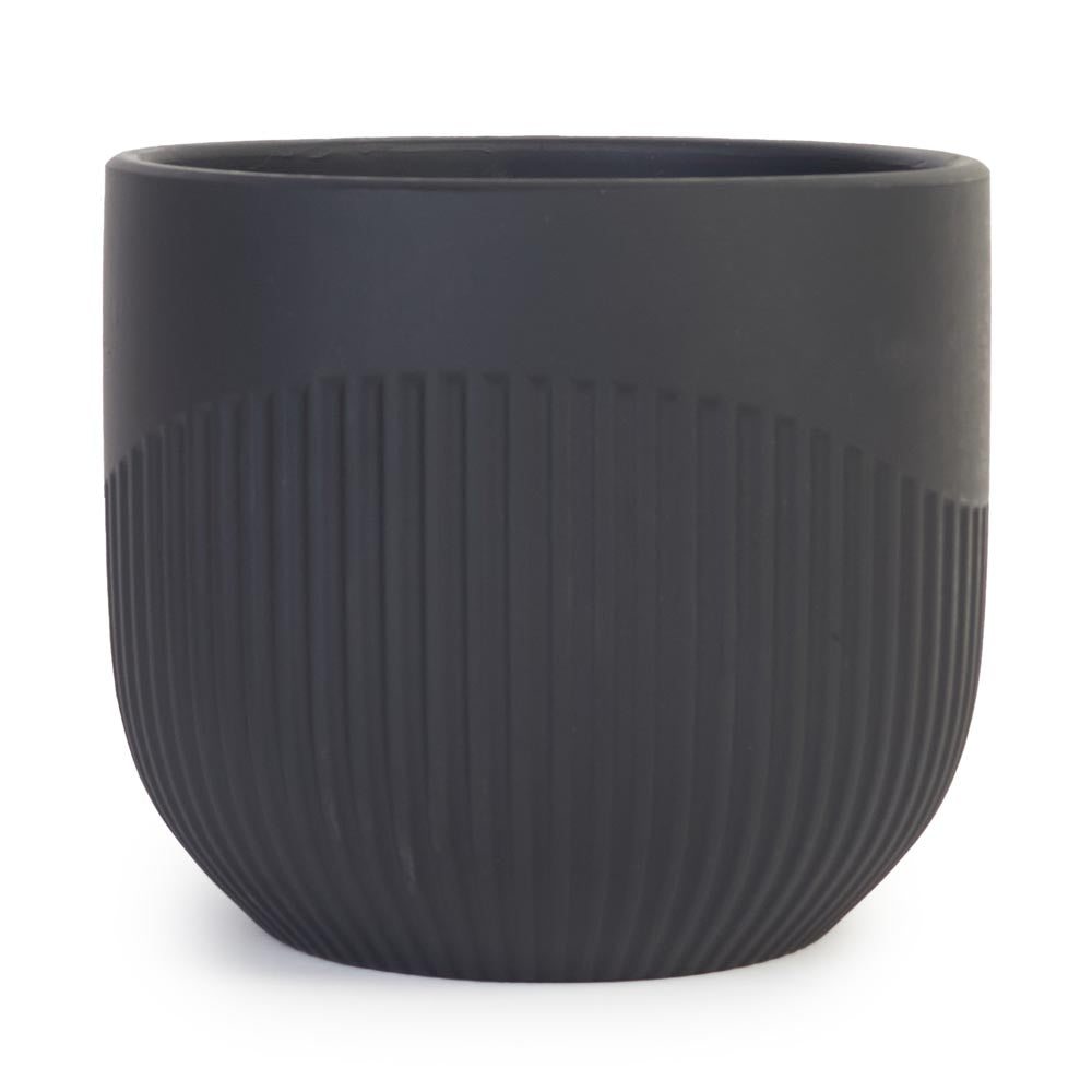 Slate Flute Pot Ø14x12cm