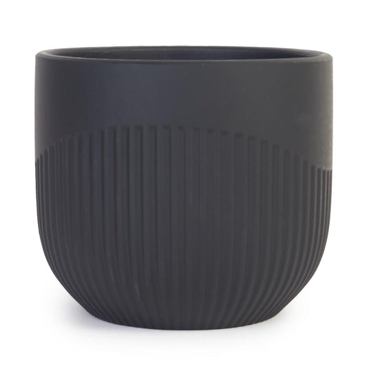 Slate Flute Pot Ø14x12cm