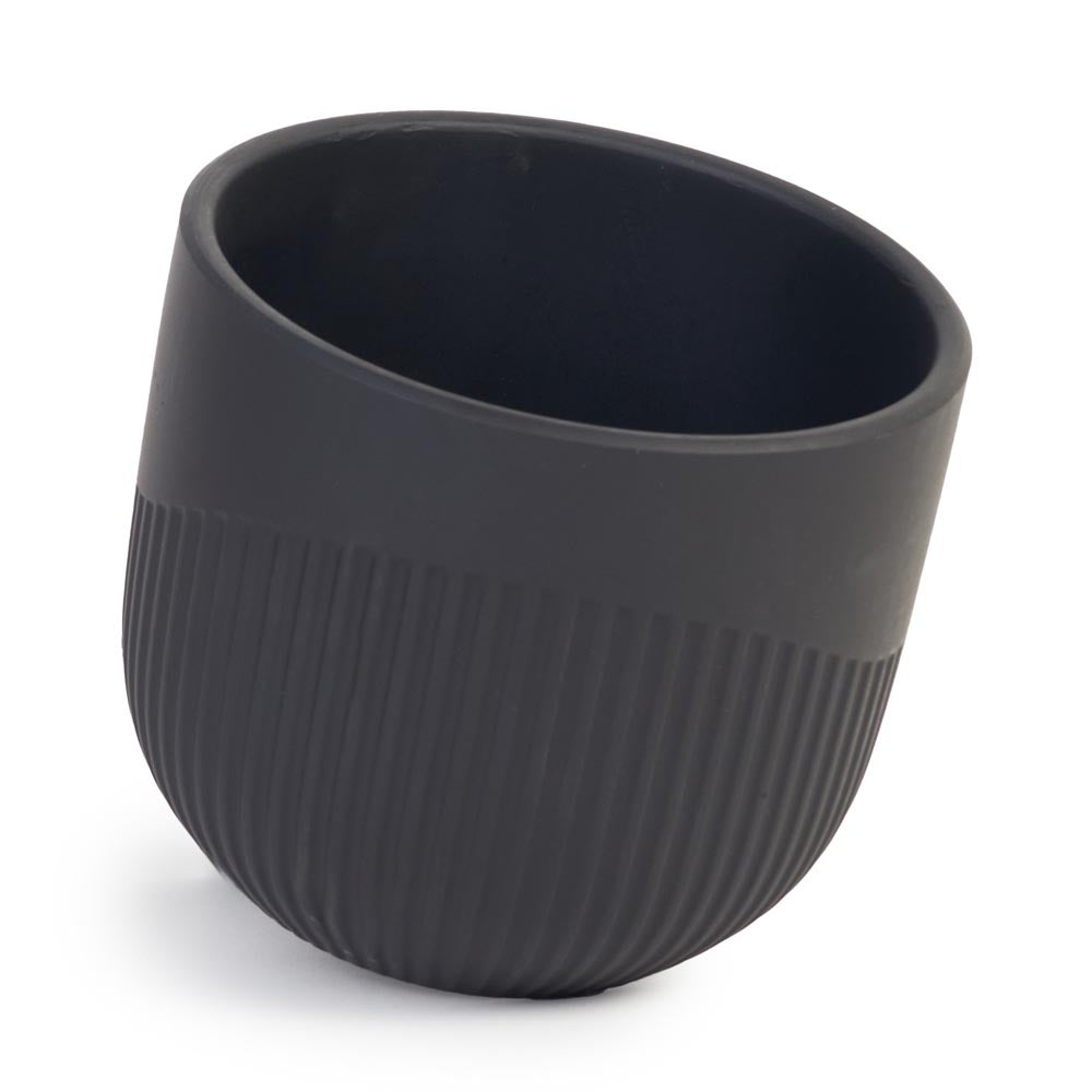 Slate Flute Pot Ø14x12cm