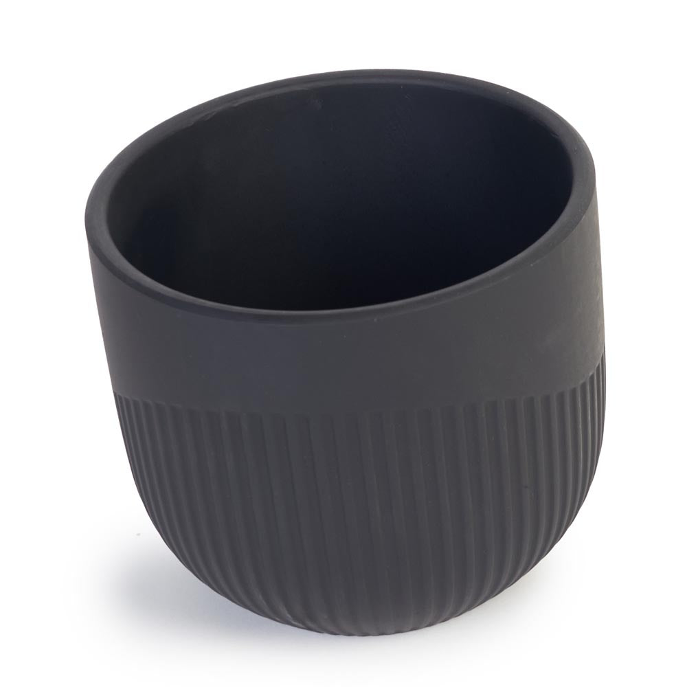 Slate Flute Pot Ø14x12cm