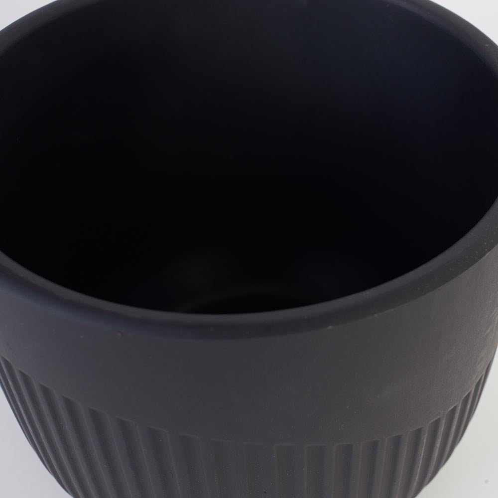 Slate Flute Pot Ø14x12cm