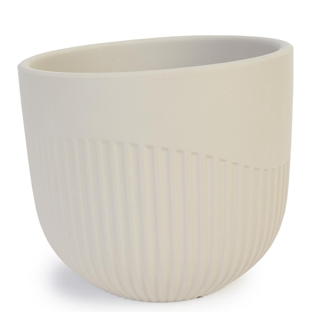 Sand Flute Pot Ø14x12cm