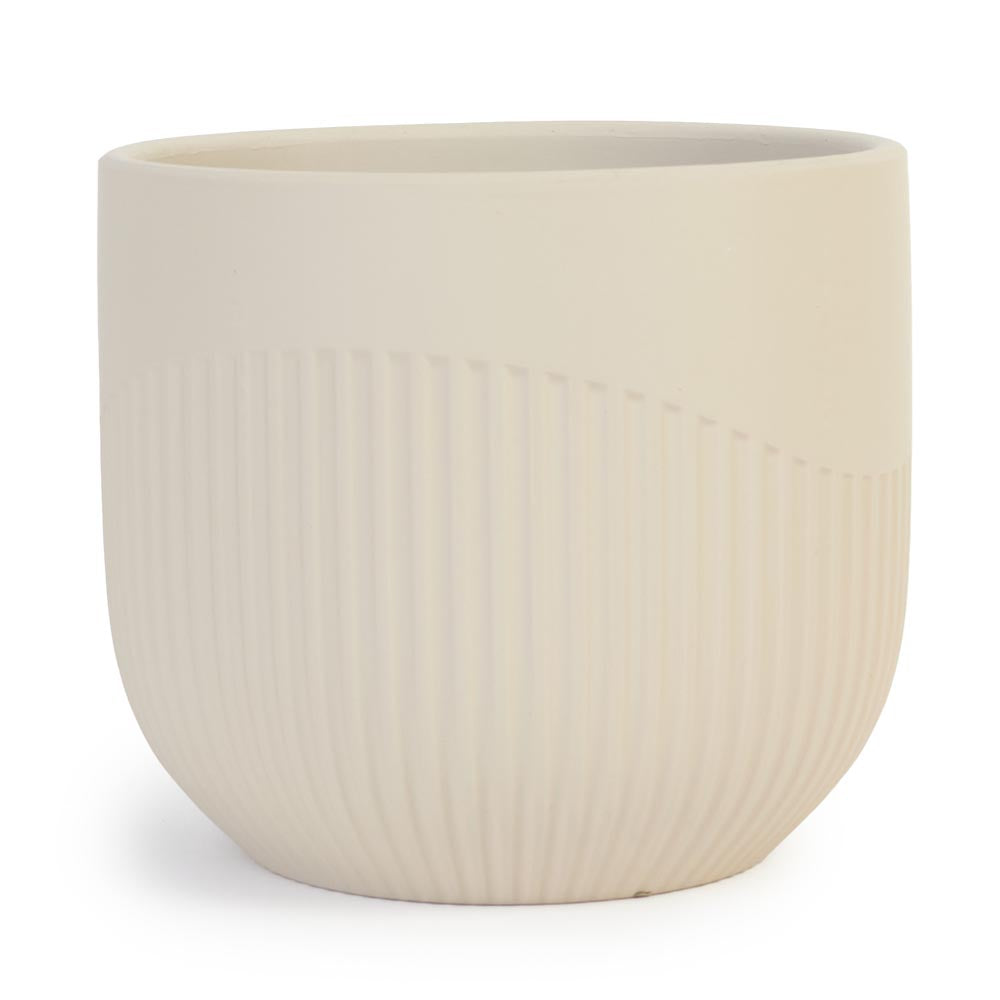 Sand Flute Pot Ø14x12cm