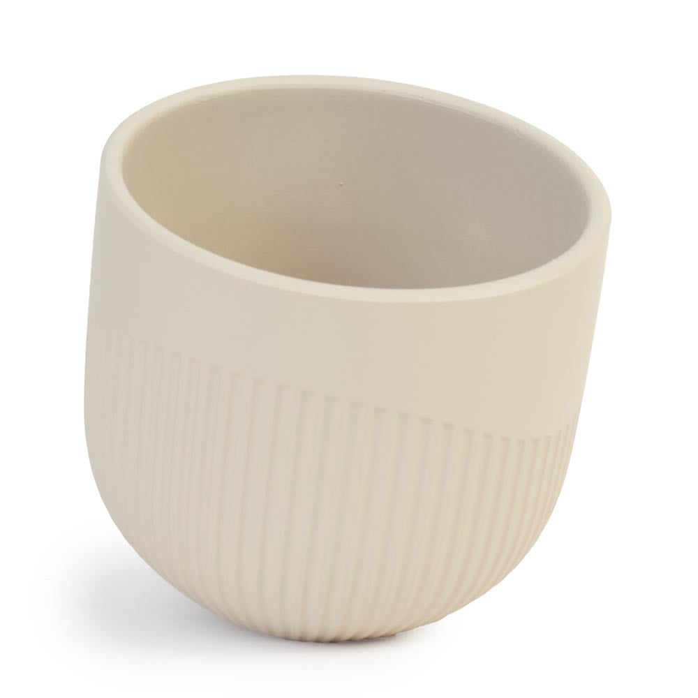 Sand Flute Pot Ø14x12cm