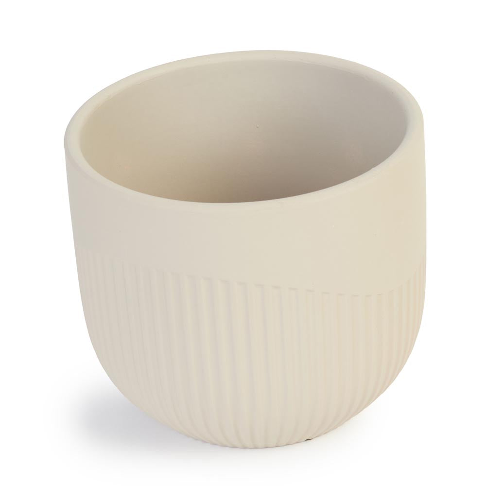 Sand Flute Pot Ø14x12cm