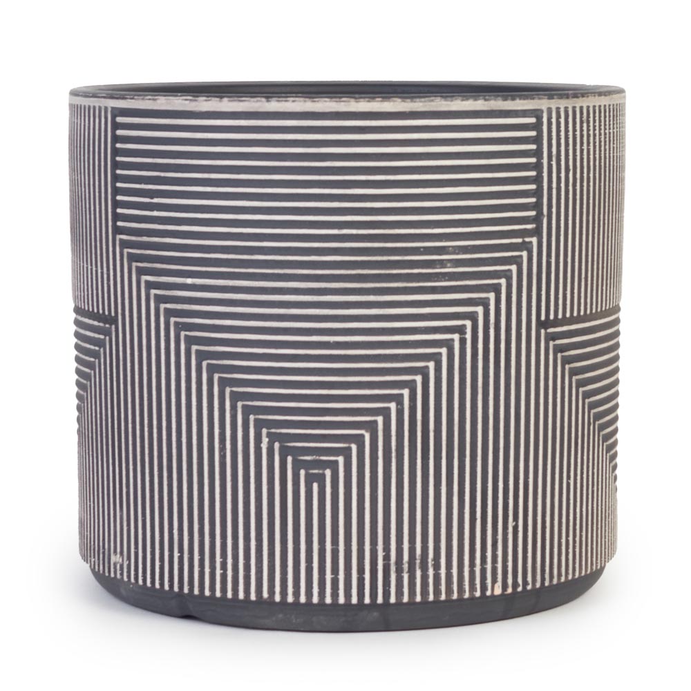 Shadow Lines Pot Ø17x15cm