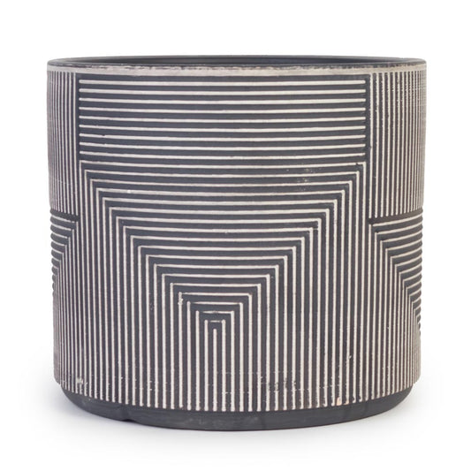 Shadow Lines Pot Ø17x15cm