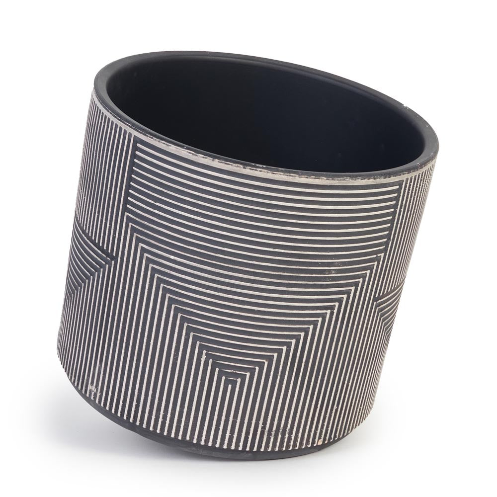 Shadow Lines Pot Ø17x15cm