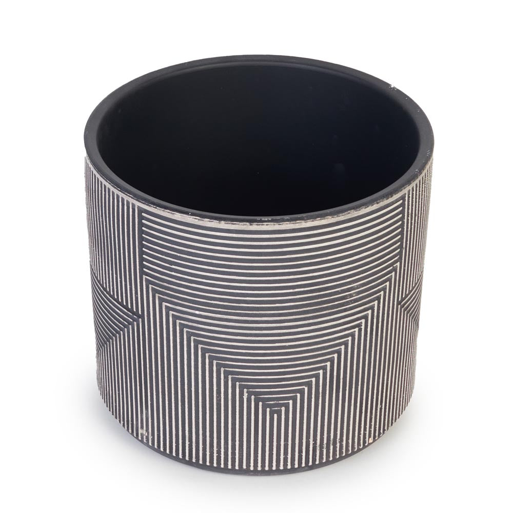 Shadow Lines Pot Ø17x15cm