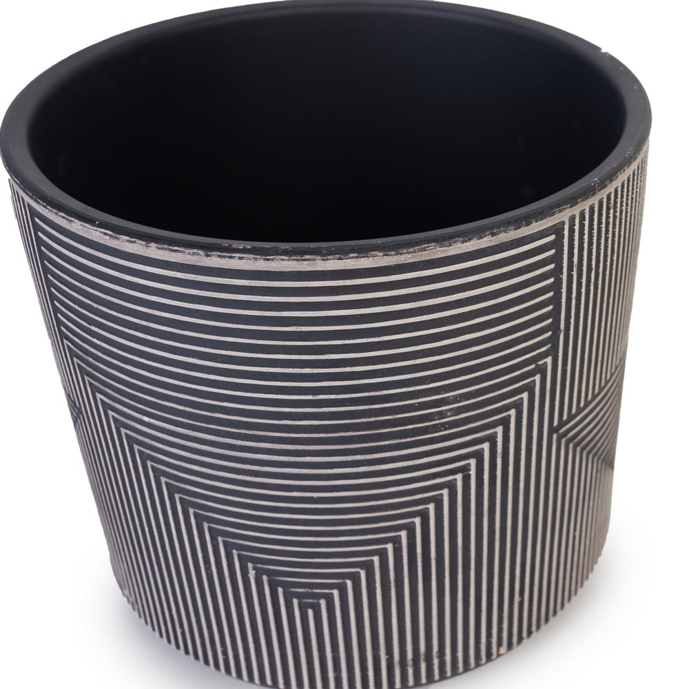 Shadow Lines Pot Ø17x15cm
