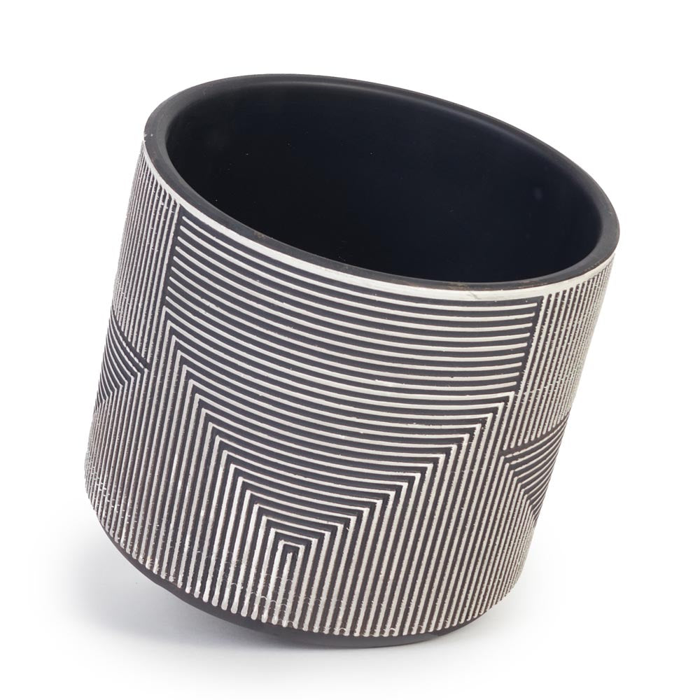 Shadow Lines Pot Ø14x12cm