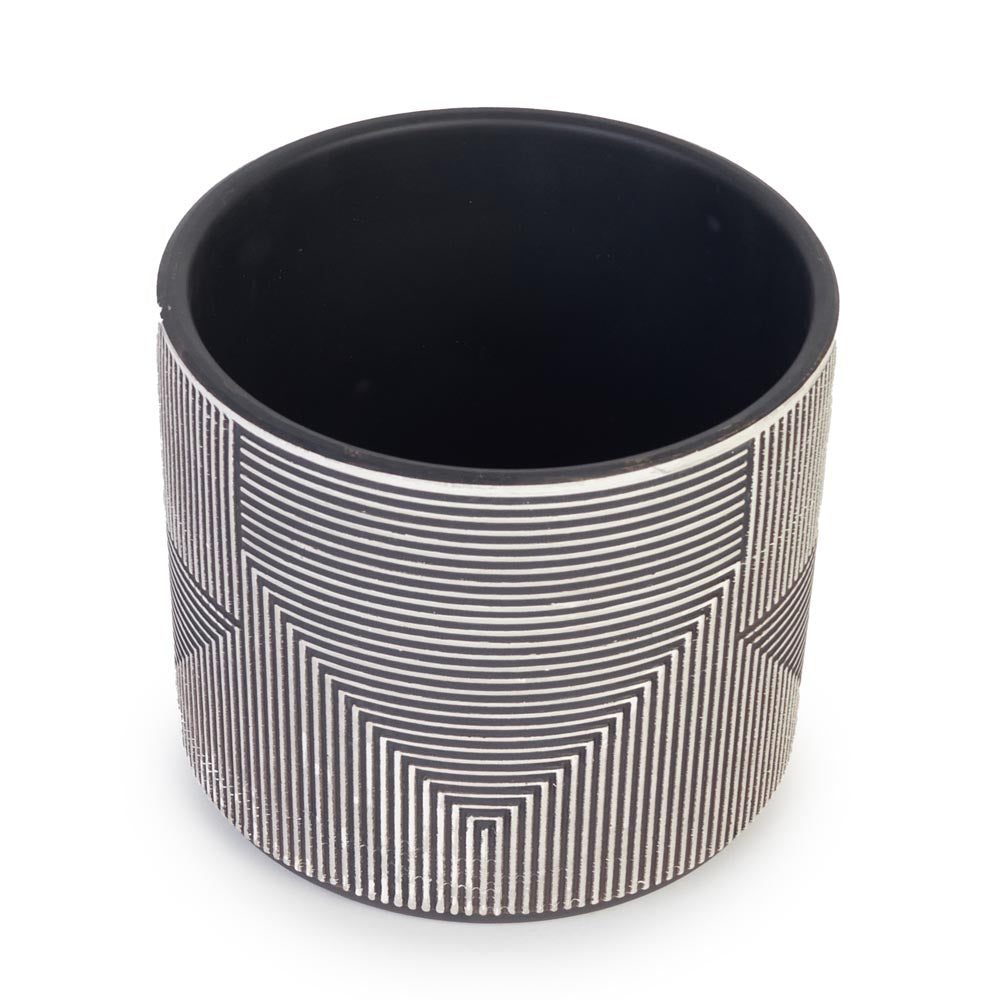 Shadow Lines Pot Ø14x12cm