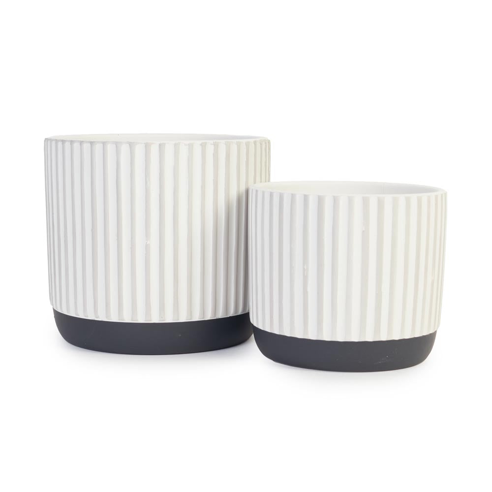 Monochrome Column Pot Ø14x12cm
