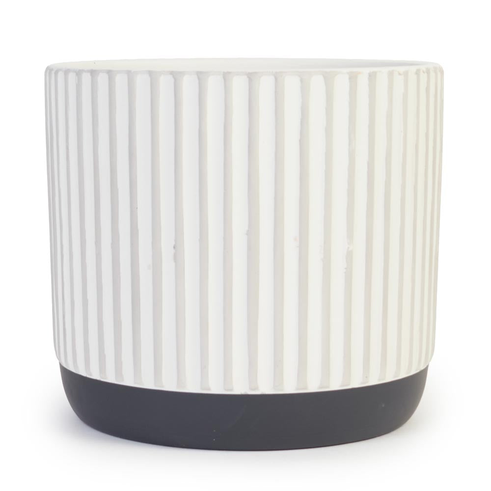 Monochrome Column Pot Ø14x12cm