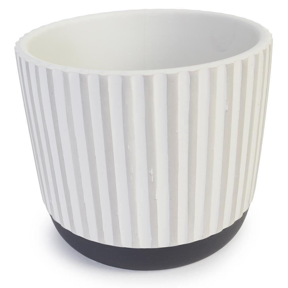 Monochrome Column Pot Ø14x12cm