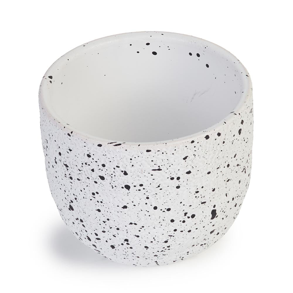 Snowfall Terrazzo Pot Ø12x10cm