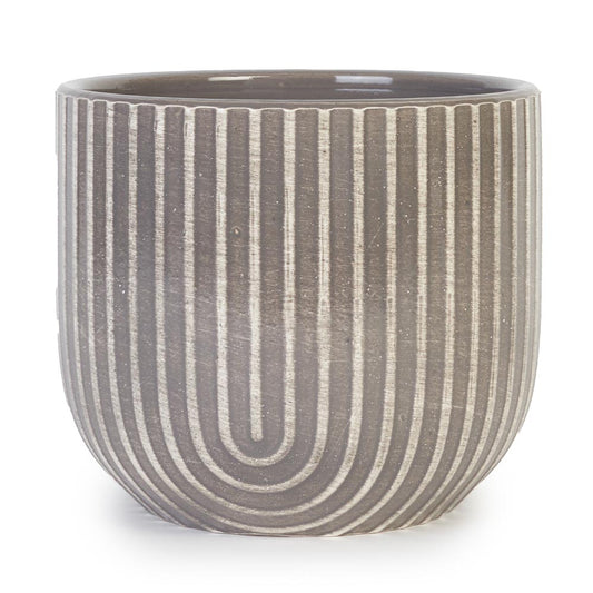 Charcoal Arc Pot Ø14x12cm
