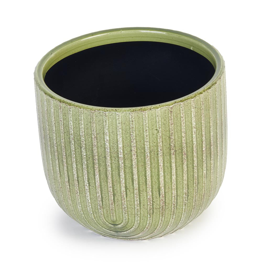 Green Arc Pot Ø14x12cm
