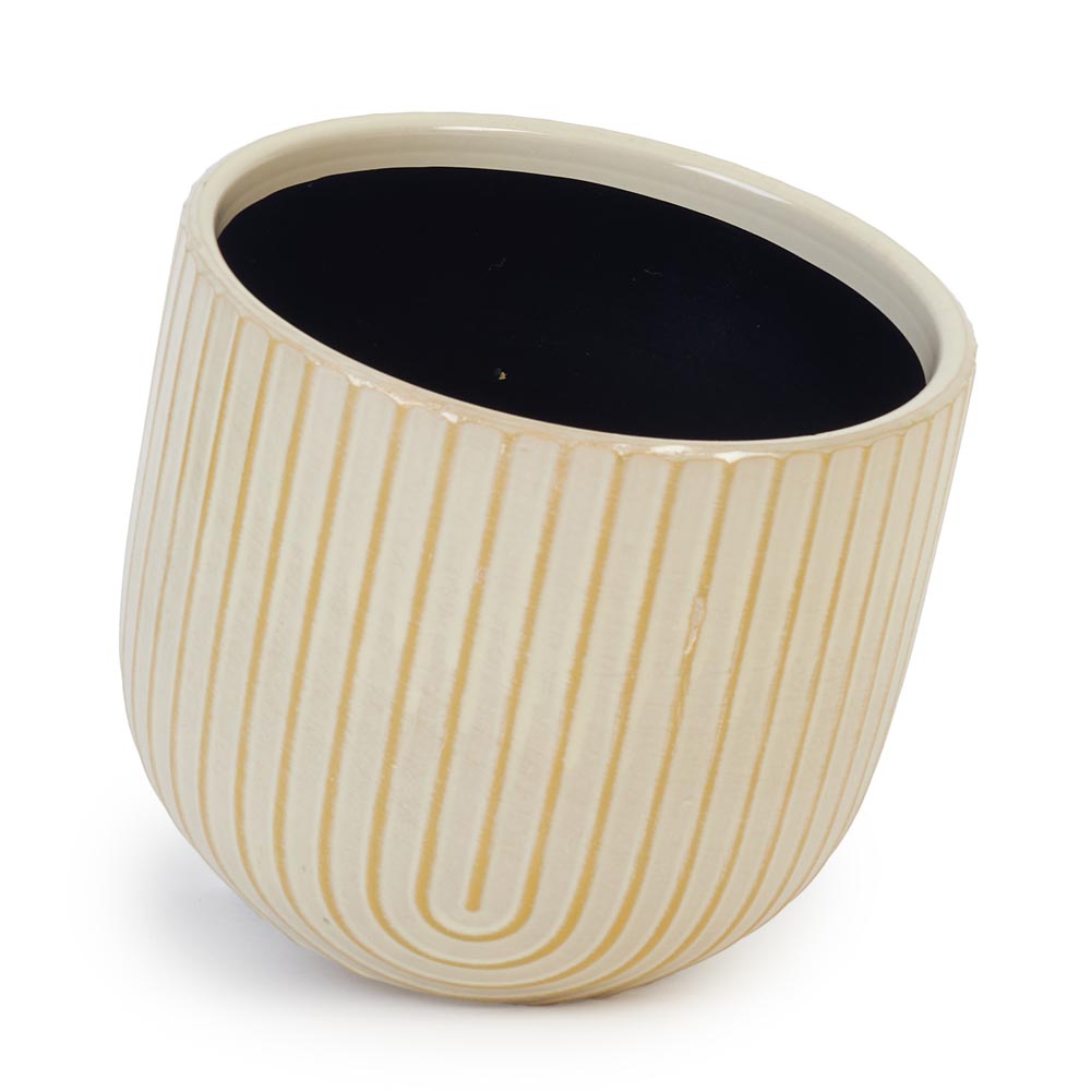 Vanilla Arc Pot Ø14x12cm